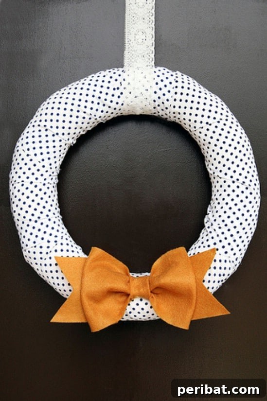 40+ DIY Fall Wreaths to Perfectly Deck Your Front Door for Autumn 40 Easy DIY Polka Dot Wreath