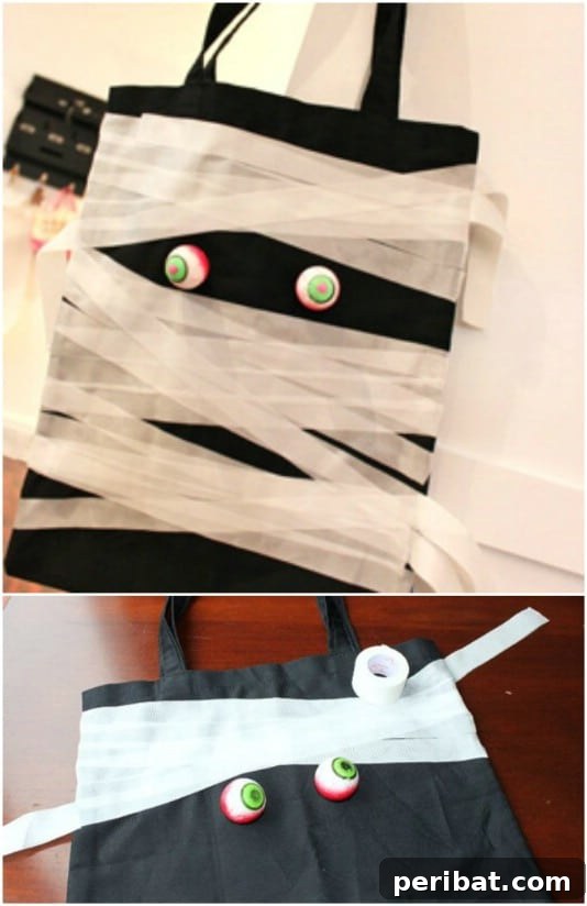 30 Easy & Budget-Friendly DIY Halloween Treat Bag Ideas 17 DIY Mummy Halloween Candy Bags - Adorable No-Sew Halloween Craft