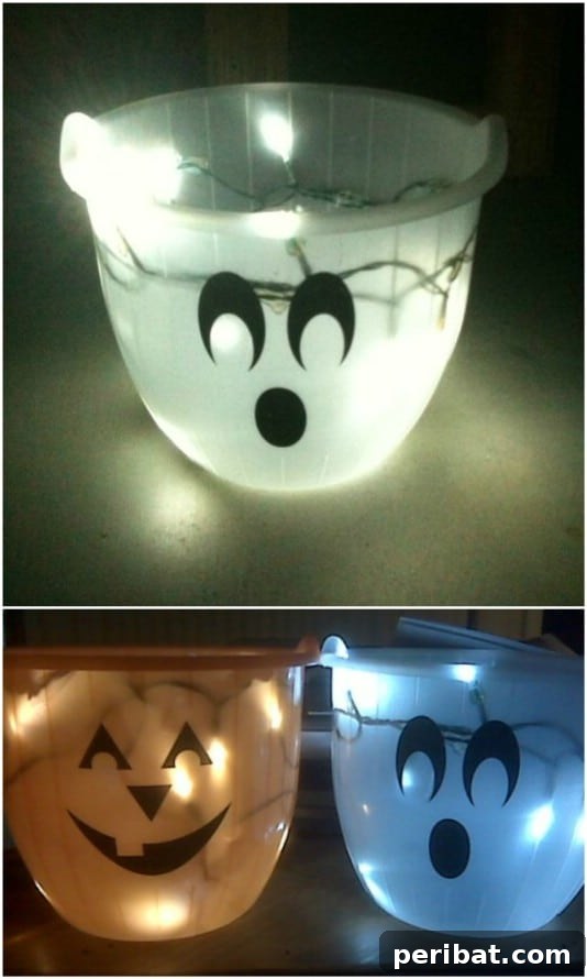 30 Easy & Budget-Friendly DIY Halloween Treat Bag Ideas 28 DIY Glowing Trick-Or-Treat Bag - Safe and Spooky Halloween Fun
