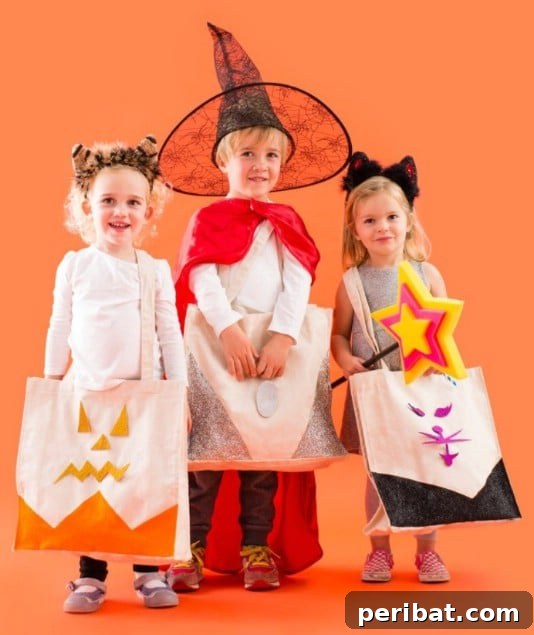 30 Easy & Budget-Friendly DIY Halloween Treat Bag Ideas 30 DIY Velcro And Glitter Totes - Interactive Halloween Candy Bags