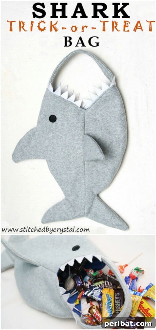 30 Easy & Budget-Friendly DIY Halloween Treat Bag Ideas 31 Scary Shark DIY Trick-Or-Treat Bag - Unique Animal Themed Candy Bag