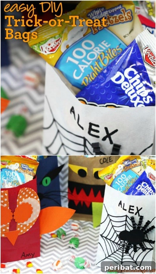 30 Easy & Budget-Friendly DIY Halloween Treat Bag Ideas 9 Easy And Cheap DIY Halloween Treat Bags - Paper Bag Craft for Kids