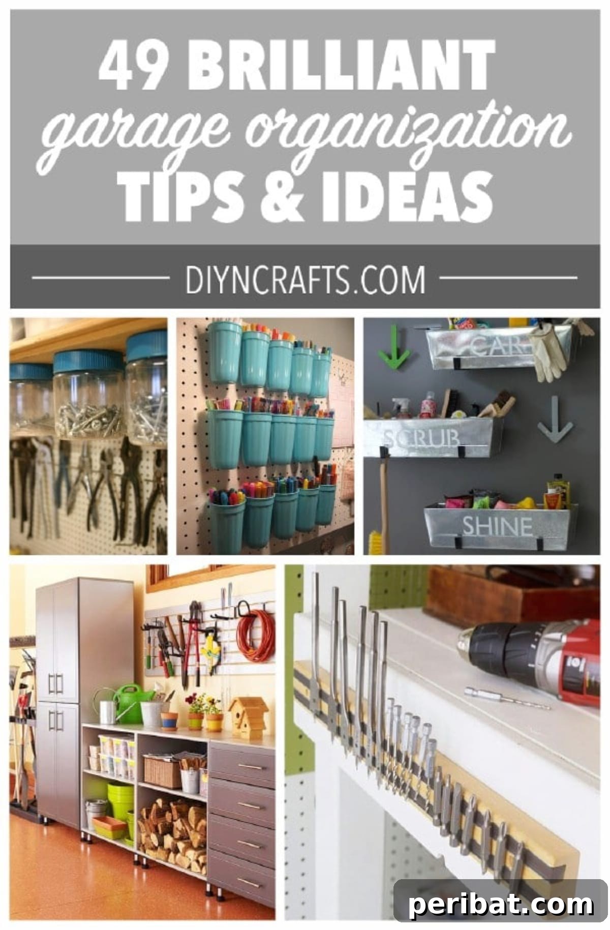 49 Creative Garage Organization Solutions 2 Garage organizing ideas collage photo.