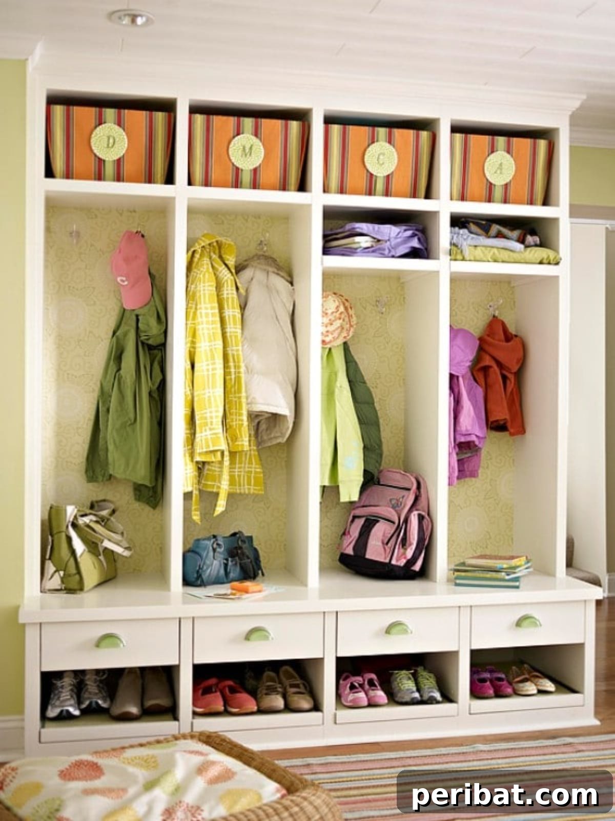 49 Creative Garage Organization Solutions 12 DIY mud room.
