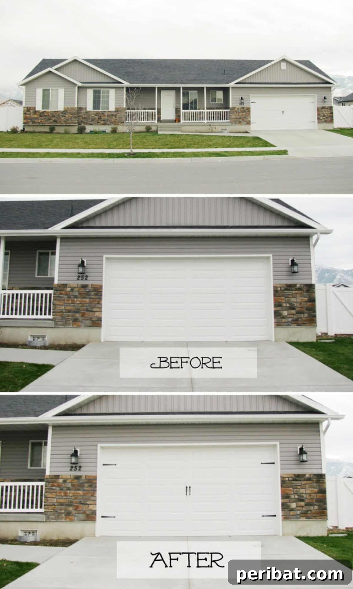 49 Creative Garage Organization Solutions 23 DIY garage door update.