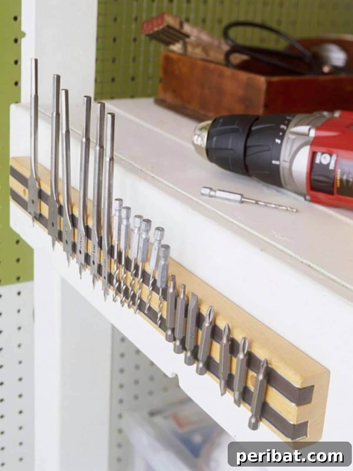 49 Creative Garage Organization Solutions 24 DIY magnetic holder.