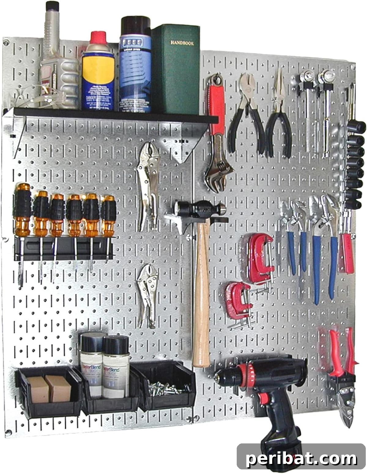 49 Creative Garage Organization Solutions 25 Wall Control 30-WGL-200GVB Galvanized Steel Pegboard Tool Organizer