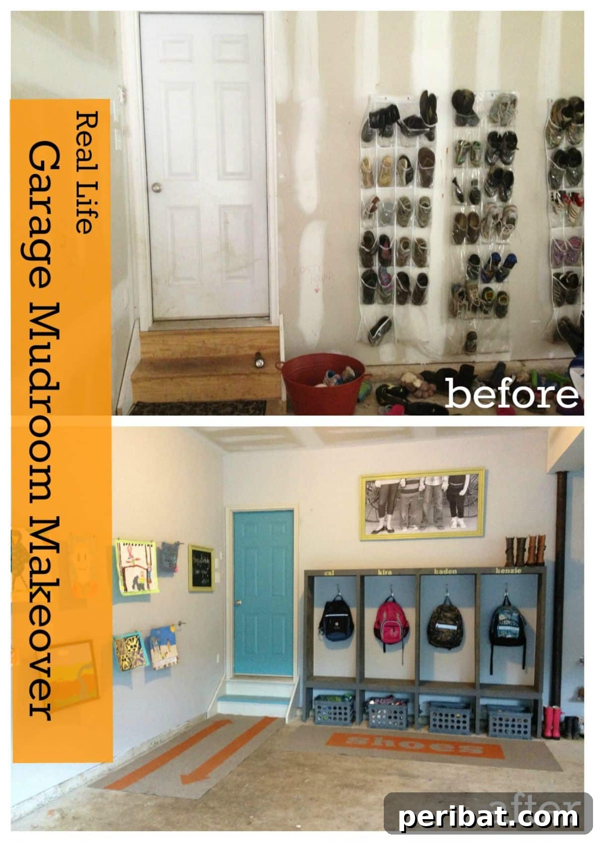 49 Creative Garage Organization Solutions 27 DIY garage storage system before and after pics.