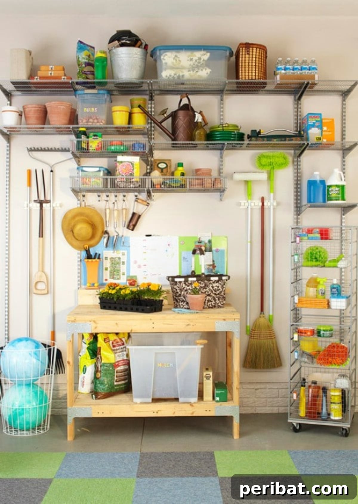 49 Creative Garage Organization Solutions 39 DIY garage garden zone.