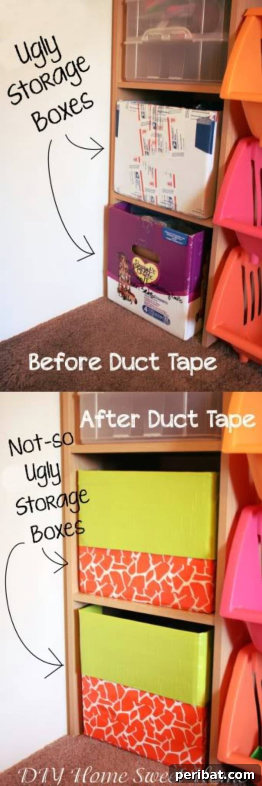49 Creative Garage Organization Solutions 49 DIY ugly storage boxes before and after.