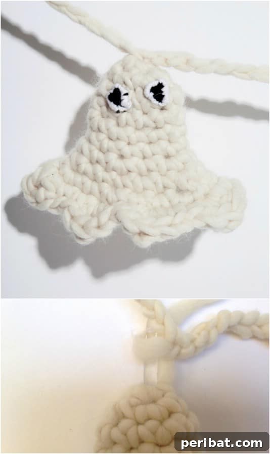 Quick And Easy Crochet Ghost Garland