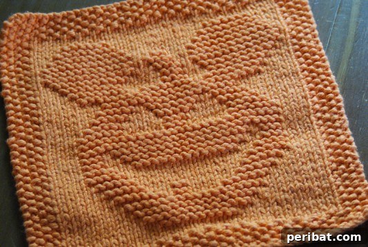 Mickey Mouse Knit Halloween Dishcloth