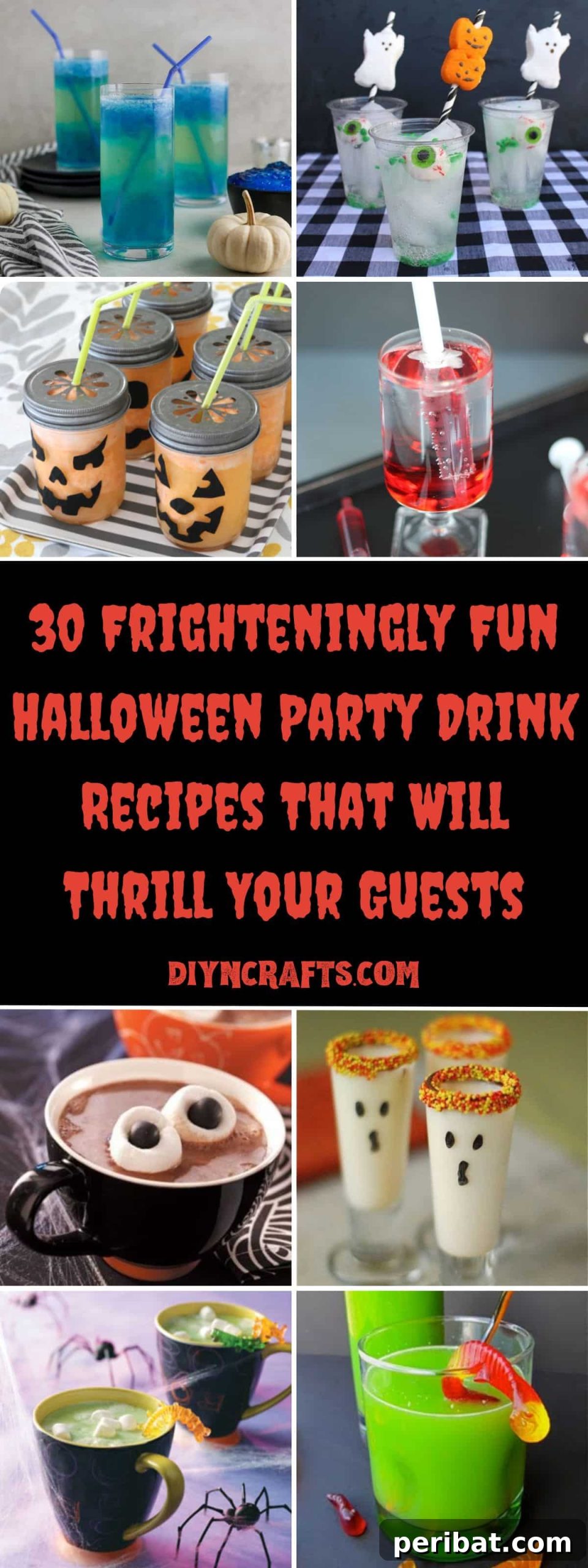 30 Bewitching Brews for Your Halloween Bash 2 30 Frighteningly Fun Halloween Party Drink Recipes That Will Thrill Your Guests collage.