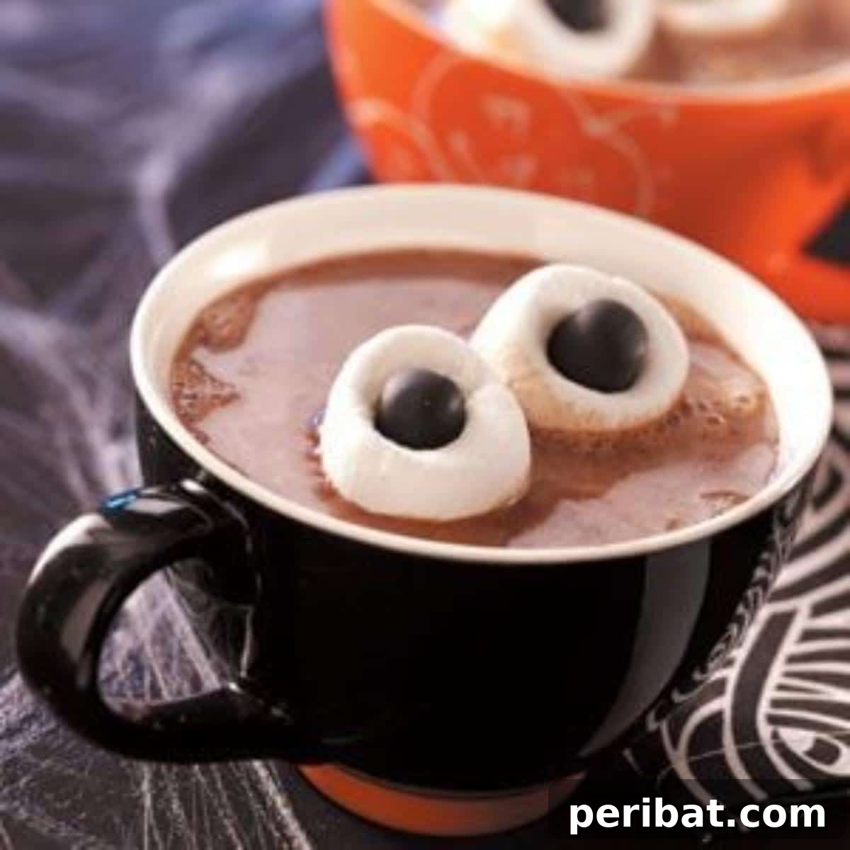 30 Bewitching Brews for Your Halloween Bash 20 Hot Chocolate With Ogre Eyes