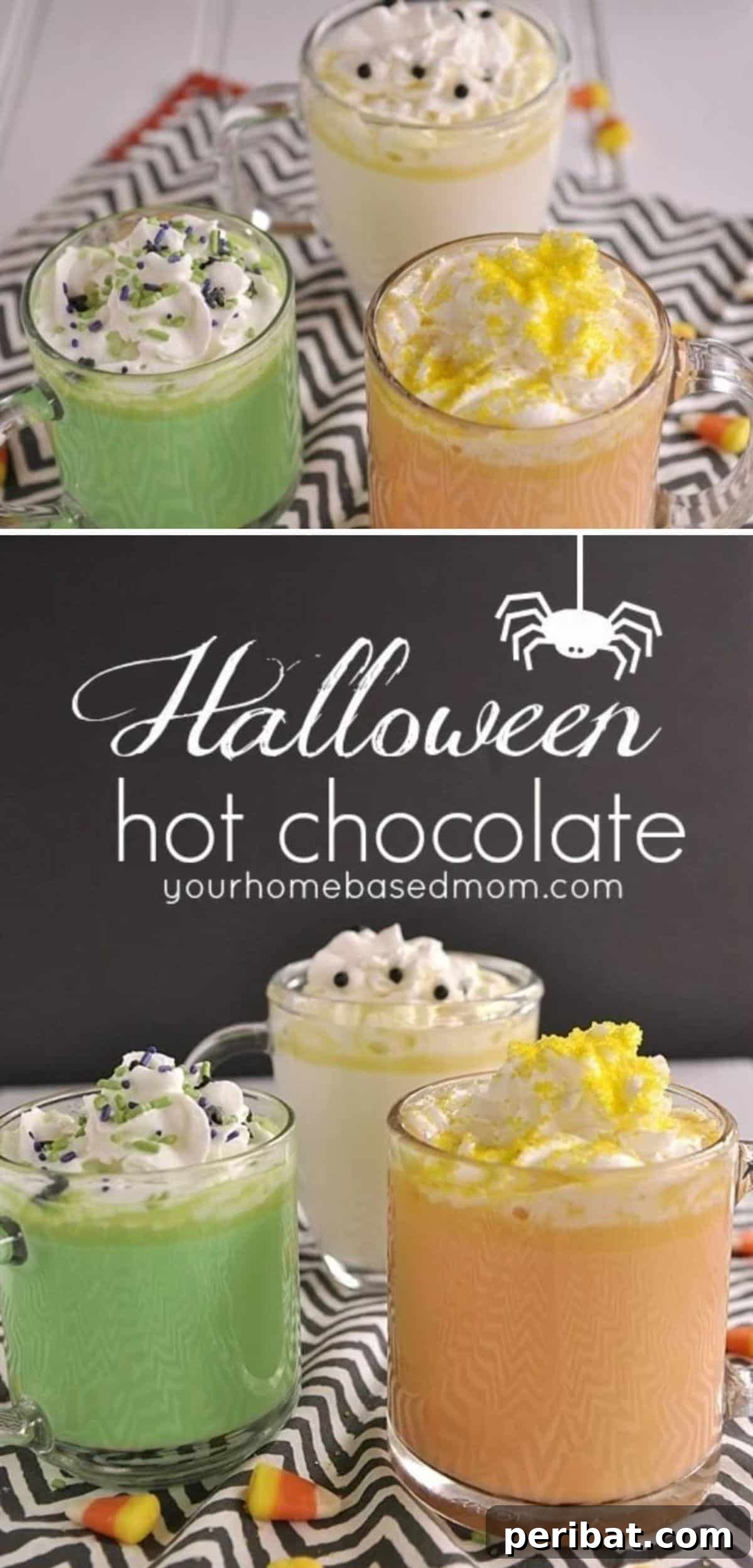 30 Bewitching Brews for Your Halloween Bash 28 Halloween Colored Hot Chocolate