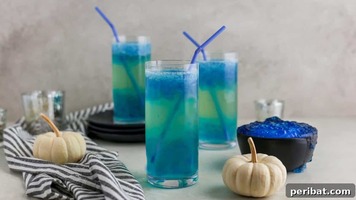 30 Bewitching Brews for Your Halloween Bash 30 Blue Slime Punch