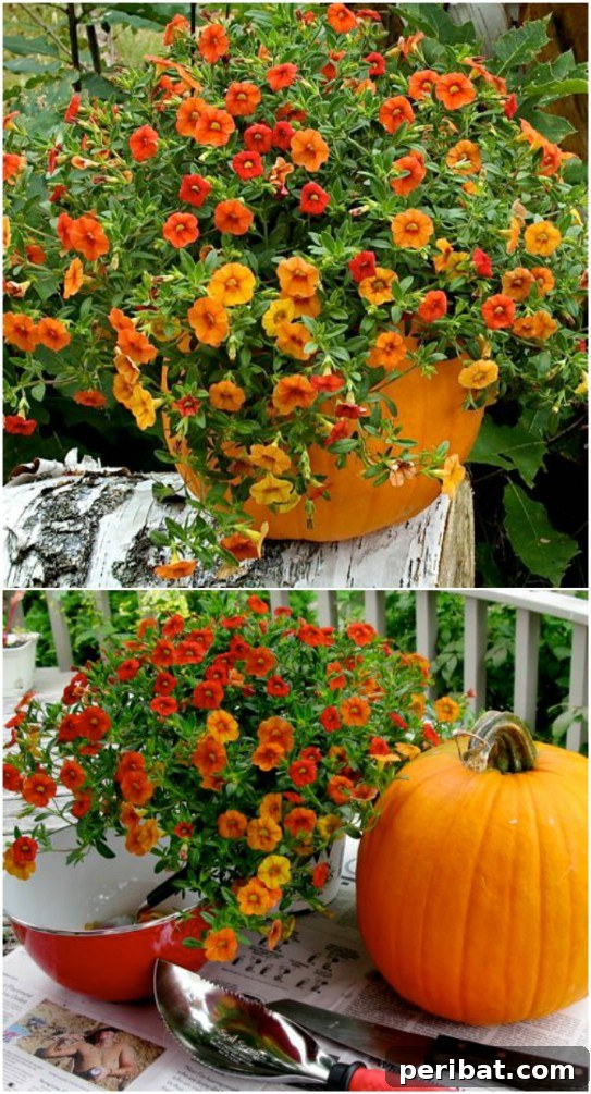 Real Pumpkin Planters