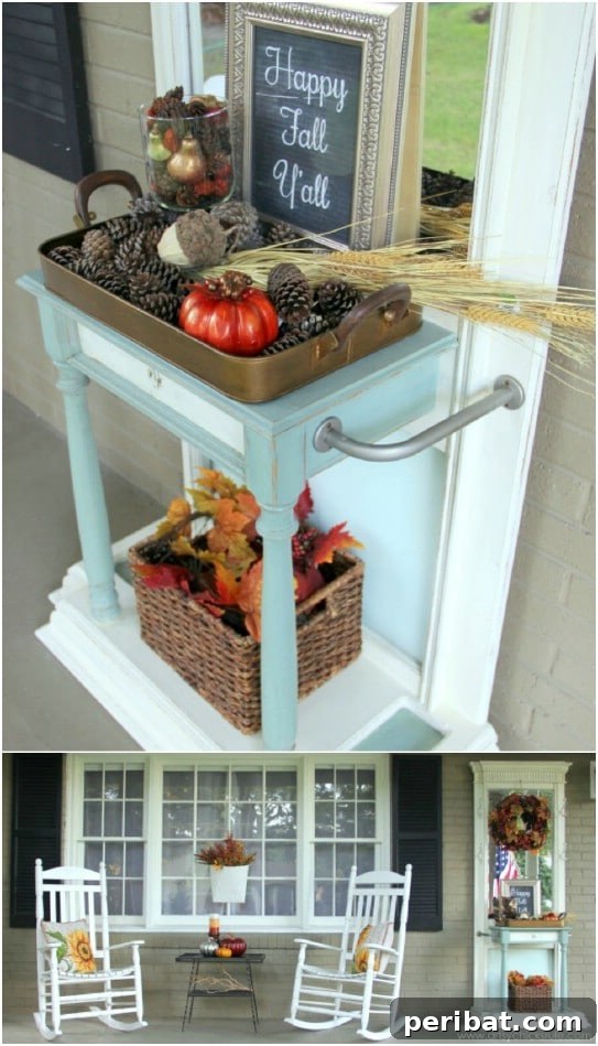DIY Front Porch Chalkboard