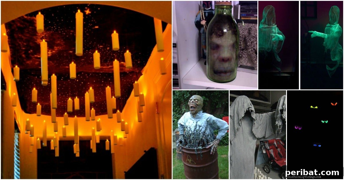 25 Spine-Chilling DIY Creations for Your Most Frightening Halloween 2 A person in a scary costume welcoming guests to a haunted house