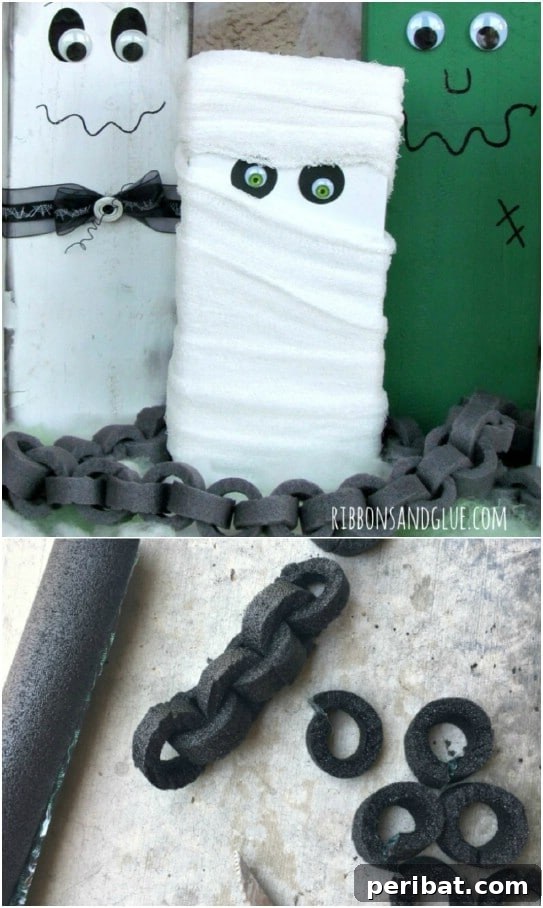 25 Spine-Chilling DIY Creations for Your Most Frightening Halloween 16 Faux Breakable Chains