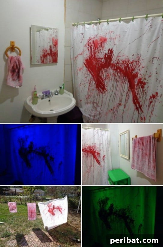 25 Spine-Chilling DIY Creations for Your Most Frightening Halloween 3 Gruesome Bathroom Murder Scene