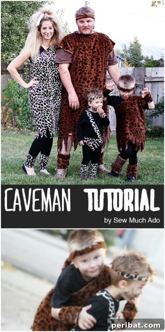 Family Of Cavemen Costumes