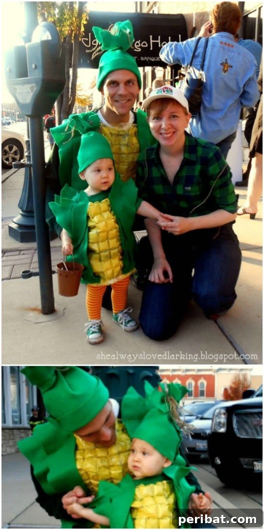 DIY Repurposed Corn On The Cob Family Costumes