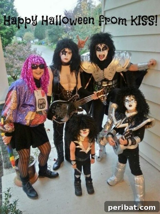 Homemade Rocker Family Costumes