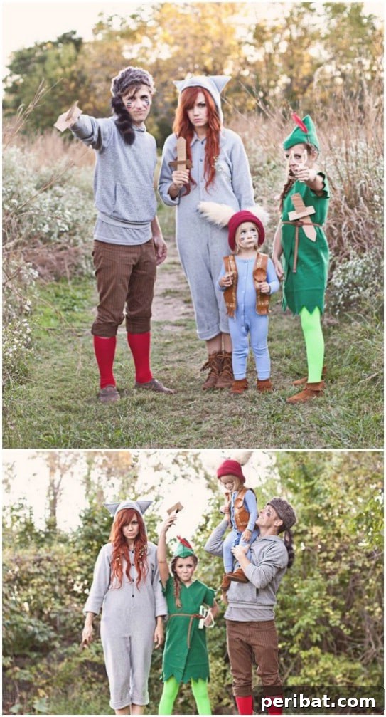 DIY Peter Pan And The Lost Boys Costumes