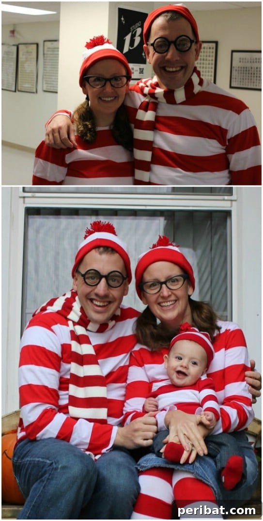 Cute Where’s Waldo Family Costumes