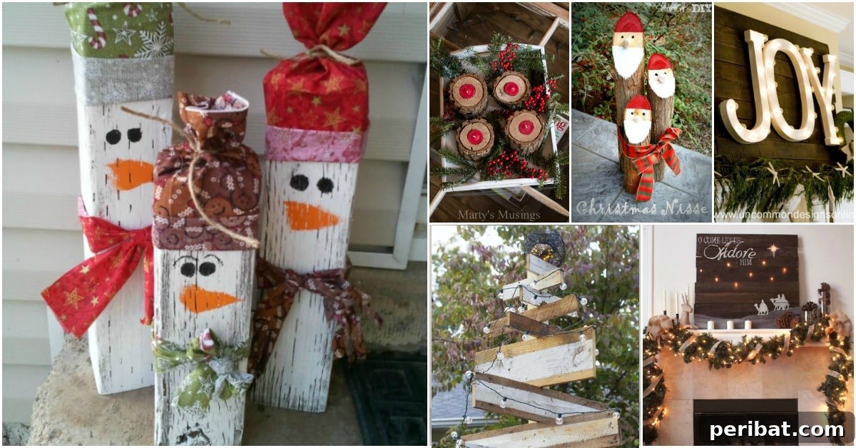 DIY Reclaimed Wood Christmas Decorations