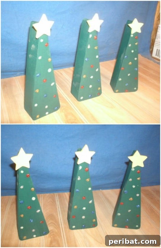 Reclaimed Wood Tabletop Christmas Trees