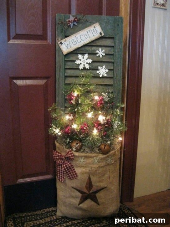 Reclaimed Window Shutter Decoration