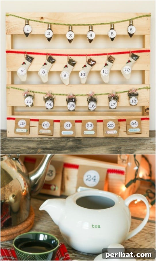 Reclaimed Pallet Advent Calendar