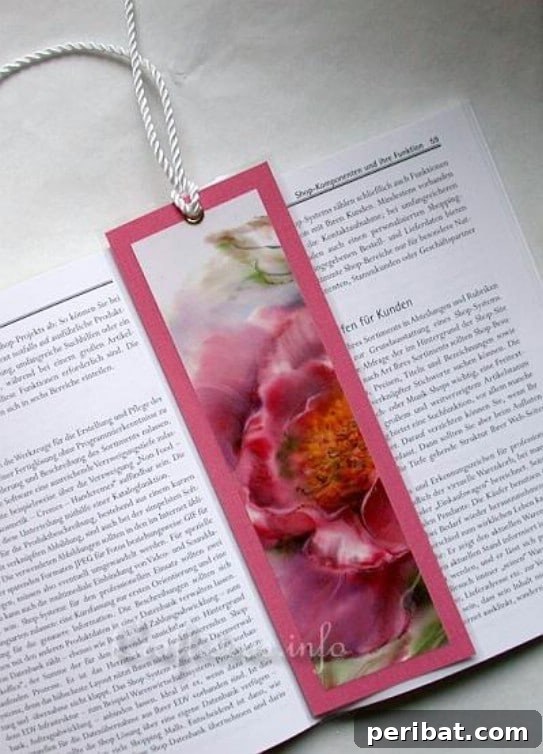 DIY bookmarks made from colorful old calendar pages