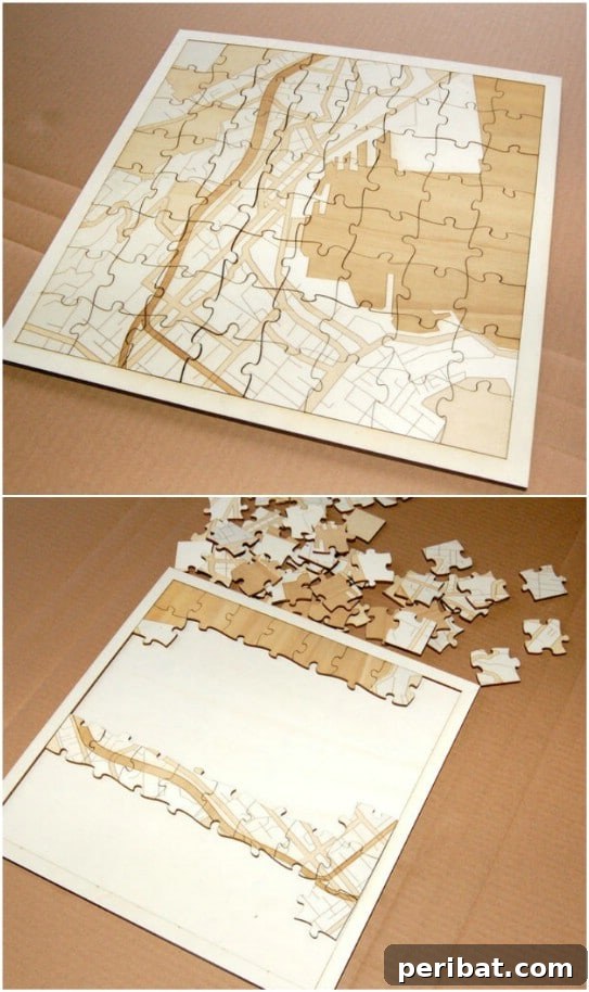 Personalized jigsaw puzzle created from an old calendar image