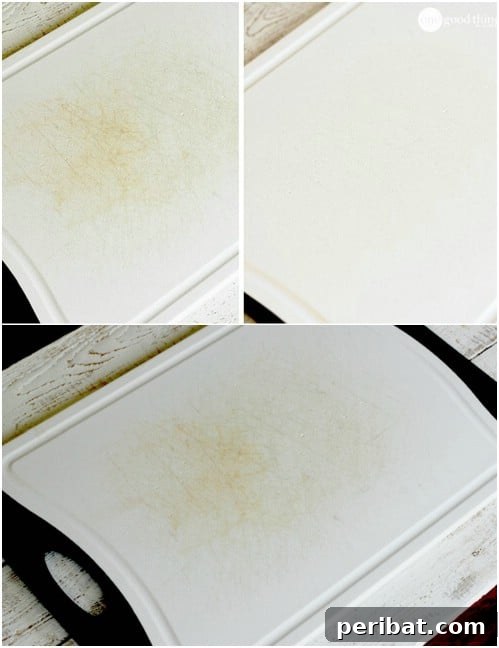 25 Brilliant DIY Tricks to Rejuvenate Worn-Out Treasures 9 Chopping Board Stain Remover