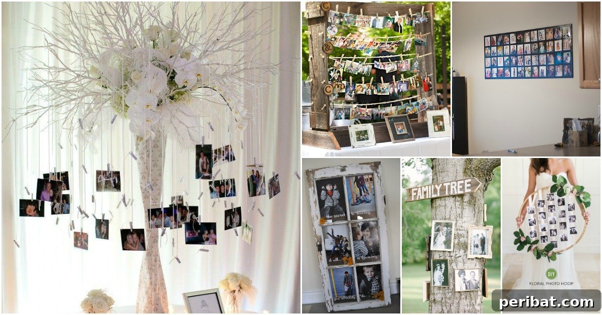 25 DIY Wedding Photo Display Ideas To Personalize Your Special Day
