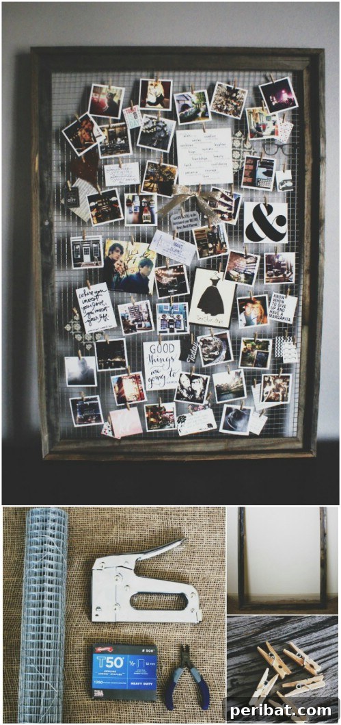 Inspiring DIY Mood Board for Wedding Photo Display