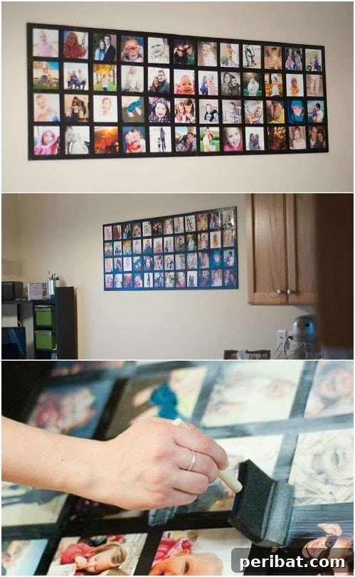 Grand DIY Wall Picture Collage for Multiple Wedding Photos