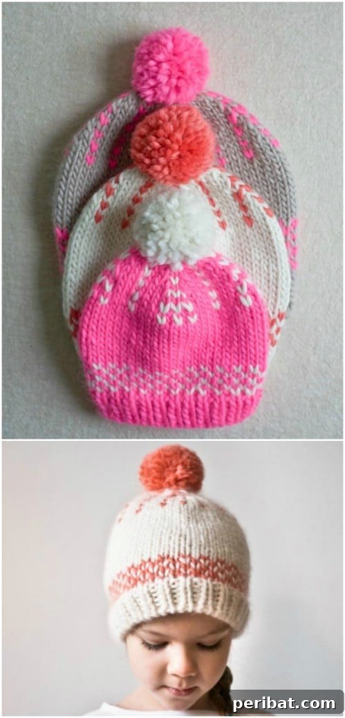 Speedy Knits: 25 Adorable Christmas Gift Ideas 11 Easy Knit Hat With Pom Pom, a cozy winter gift