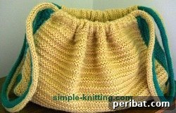 Speedy Knits: 25 Adorable Christmas Gift Ideas 15 Simple Two Needle Knit Handbag, a customizable DIY project