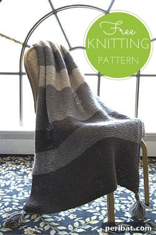 Speedy Knits: 25 Adorable Christmas Gift Ideas 24 Easy Knit Striped Garter Throw, a cozy handmade blanket