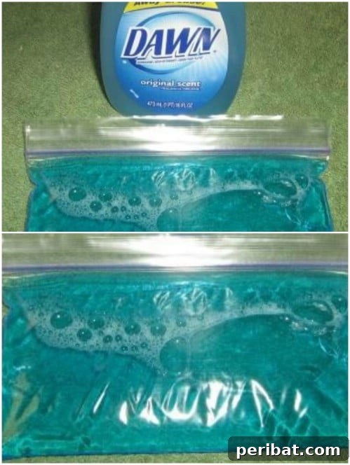 30 Clever Ways Dawn Dish Soap Can Transform Your Home 14 Homemade Dish Soap Ice Pack for Pain Relief
