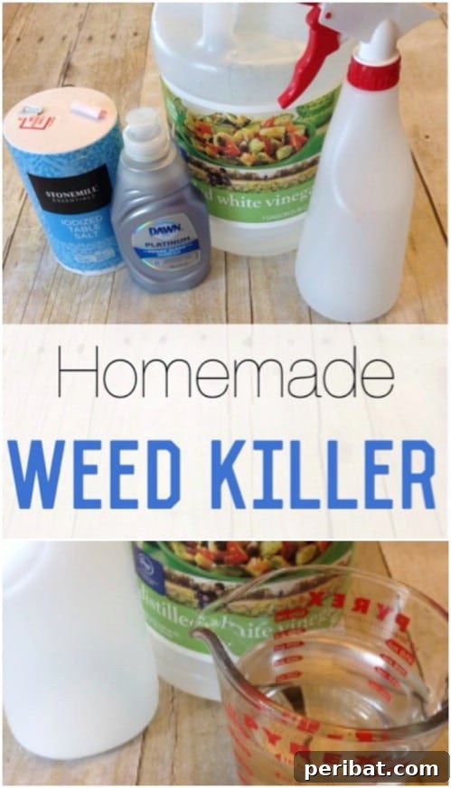 30 Clever Ways Dawn Dish Soap Can Transform Your Home 15 DIY Weed Killer with Dawn, Salt, and Vinegar