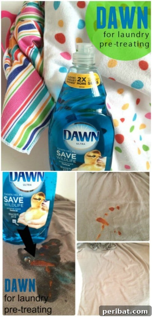30 Clever Ways Dawn Dish Soap Can Transform Your Home 22 Cheap and Effective Laundry Pre-Treat Solution with Dawn