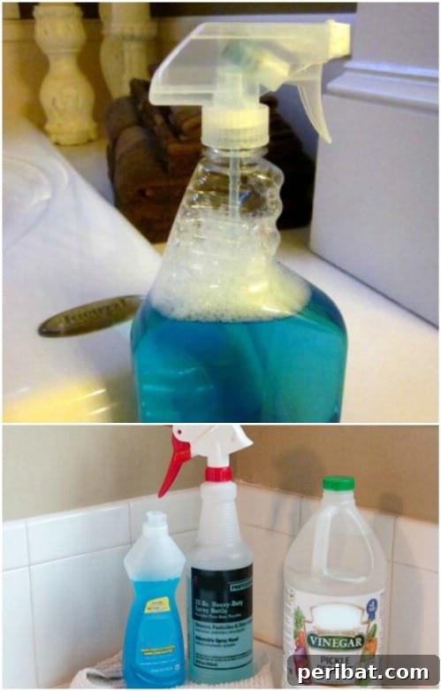 30 Clever Ways Dawn Dish Soap Can Transform Your Home 25 DIY Tub and Shower Cleaner with Dawn and Vinegar