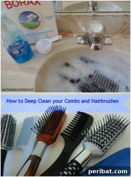 30 Clever Ways Dawn Dish Soap Can Transform Your Home 27 Comb and Brush Deep Cleaner with Dawn and Borax