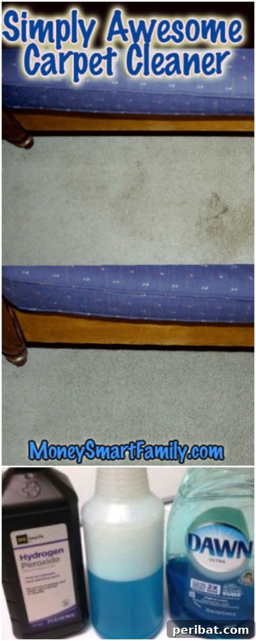 30 Clever Ways Dawn Dish Soap Can Transform Your Home 5 Homemade Carpet Stain Remover with Dawn and Hydrogen Peroxide