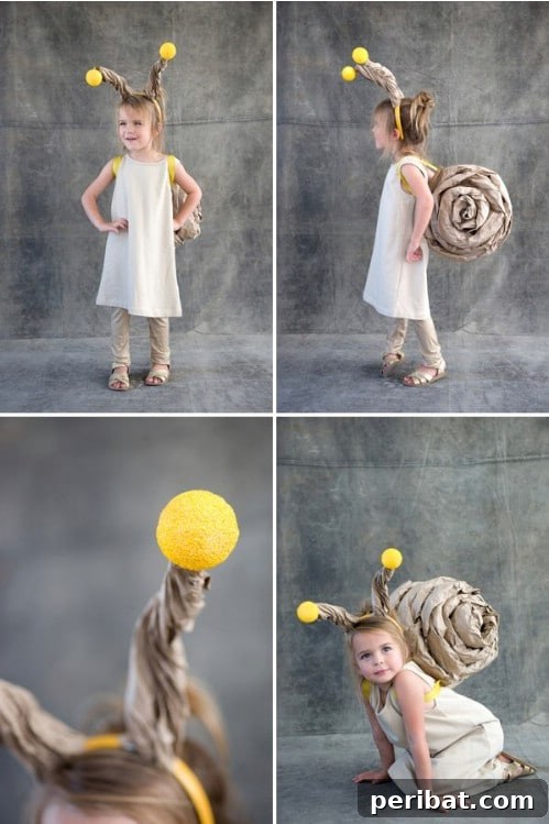 Adorable DIY Paper Snail Costume